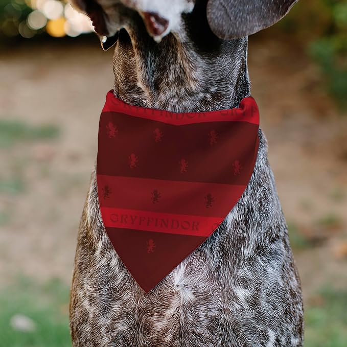 Harry Potter Pet Bandana Harry Potter Gryffindor Traits Banner and Icons Reds - Image 5