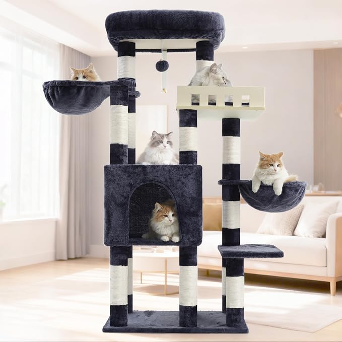 Cat Tree for Indoor Cats Large Adult, Heavy Duty Cat Tree for Large Cats 20 lbs+ - Image 8