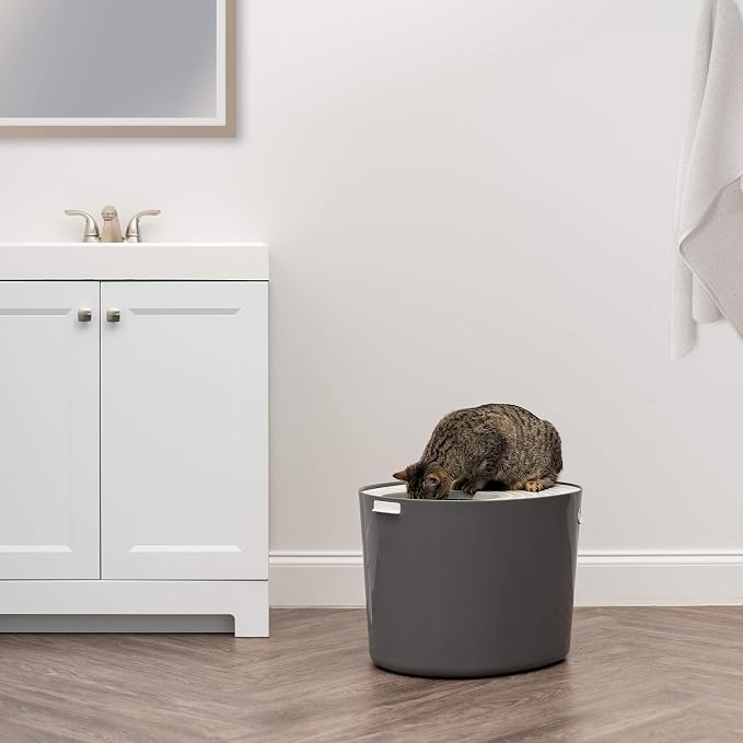 IRIS USA Cat Litter Box, Large Top Entry - Image 7