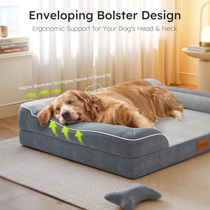 Jumbo Dog Bed for Extra Large Dogs, Orthopedic Dog Bed - Image 4