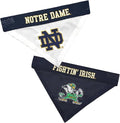 Pets First Collegiate Pet Accessories, Reversible Bandana, Notre Dame Fighting by PETSFIRST
