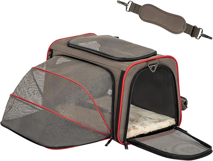 Petsfit Expandable Cat Carrier Dog Carriers, Airline Approved Soft-Sided - Image 9