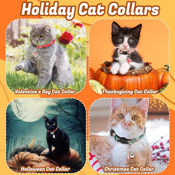 18 Pcs Holiday Cat Collars St. Patrick's Day Cat Collars - Image 6