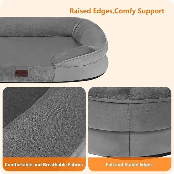 Dwanton Orthopedic Dog Bed for Medium Dogs - Image 5