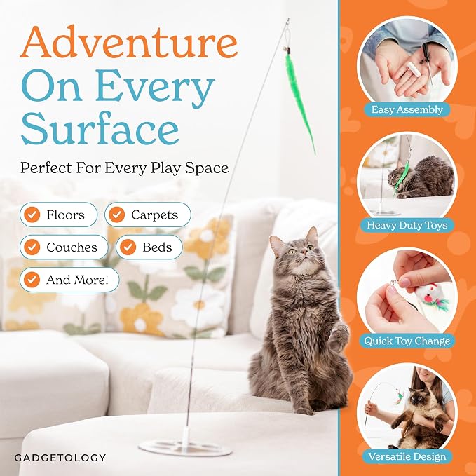 18pcs Interactive Cat Toys for Indoor Cats Suction Cup Cat Toys for Indoor Cats - Image 6