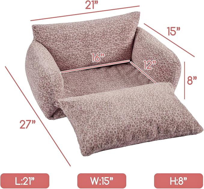 Hollypet Cat Bed Fluffy Plush Mutifuctional Double-Layer Soft Pet Couch - Image 3