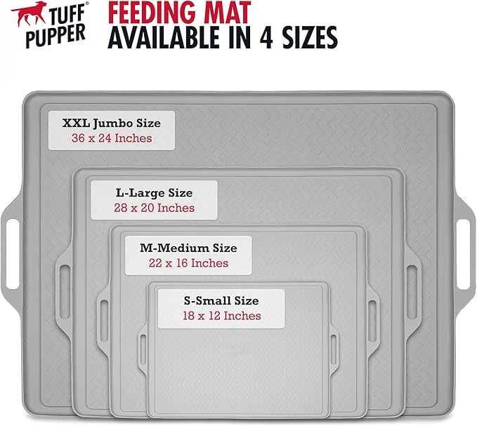 Tuff Pupper 22x16 Medium Dog Feeding Mat - Image 6