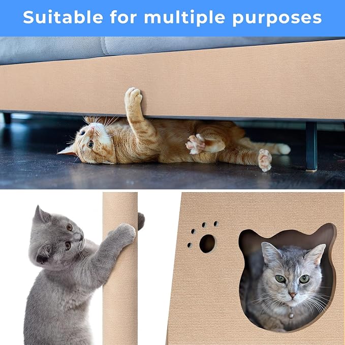 Cat Carpet remnants Cat Scratching Mat Trimmable Self-Adhesive Carpet DIY - Image 4