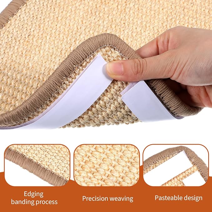 4 Pack Cat Scratcher Mat, 15.7x7.8 Inch Sisal Scratching Pad - Image 3