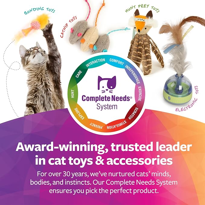 SmartyKat Flutter Balls Catnip Plush and Feather Cat Toys, Erratic Motion - Image 6