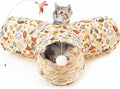 Tempcore Pet Cat Tunnel Tube Cat Toys 3 Way Collapsible, Cat Tunnels by Tempcore