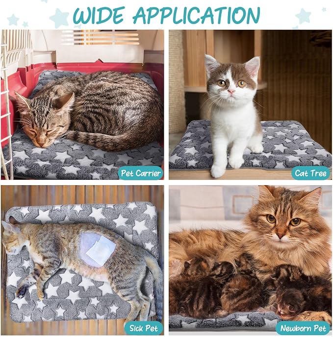VitalCozy 2 Pack Self Warming Cat Mat Self Heating Pad Bed Reversible Machine - Image 5