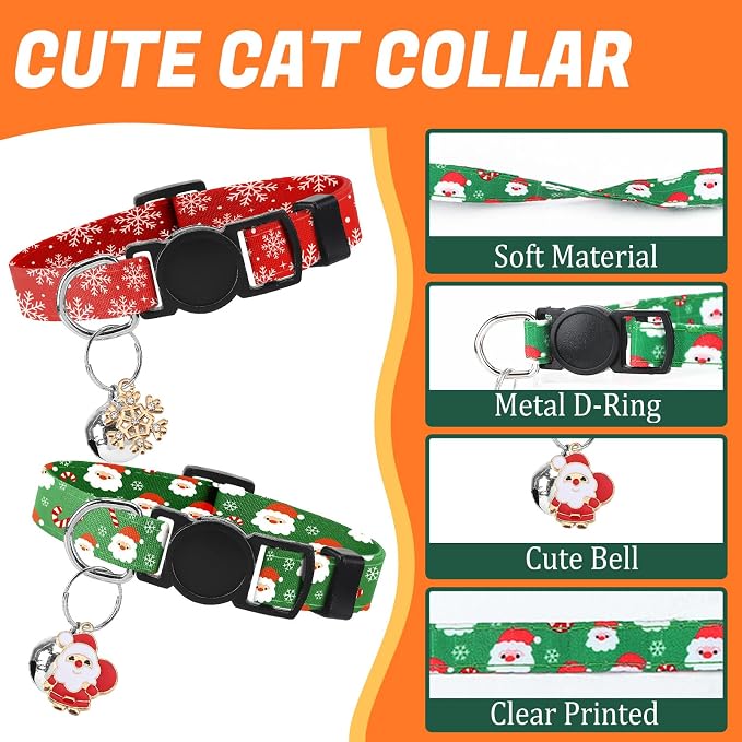 18 Pcs Holiday Cat Collars St. Patrick's Day Cat Collars - Image 3