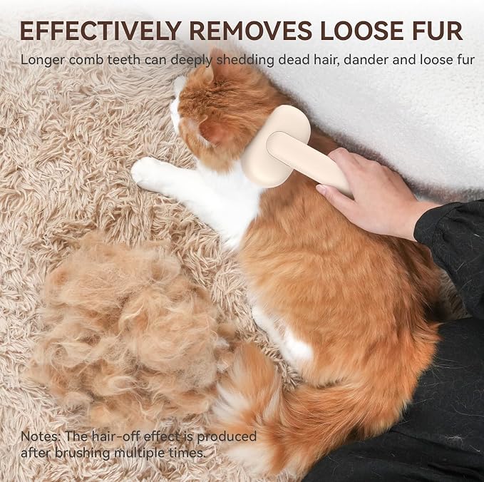 Aumuca Cat Brushes for Indoor Cats Dog Hair Brush for Shedding Long or Short - Image 7