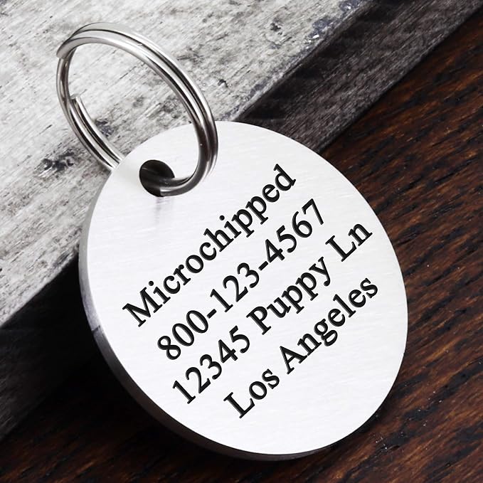Ultra Joys Dog ID Tag, Custom Dog Tag Personalized Cat Tag, Pet ID Tag - Image 3