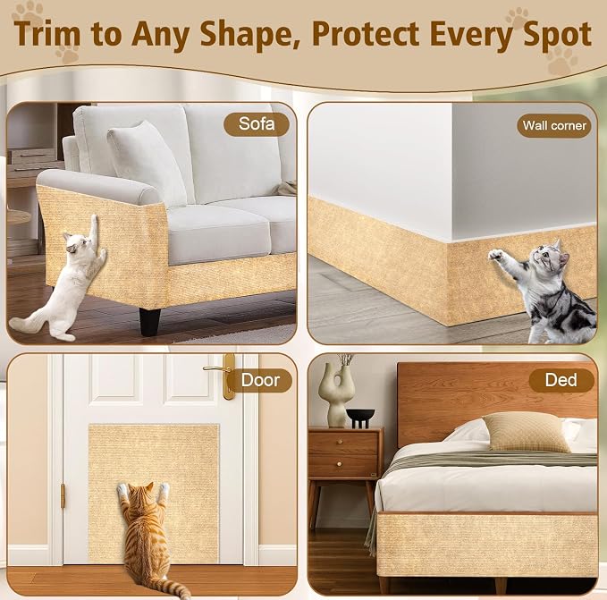 Cat Scratch Furniture Protector – DIY Climb Scratch Mat, Cat Scratch Pad - Image 5