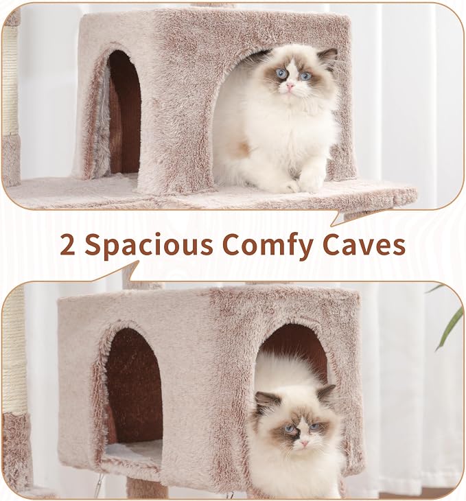 Cat Tree for Indoor Cats, Sturdy Cat Tree House - Image 4