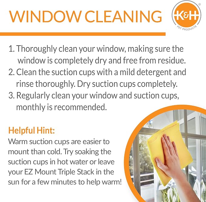 K&H Pet Products EZ Mount Quad Stack Cat Window Perch - Image 6