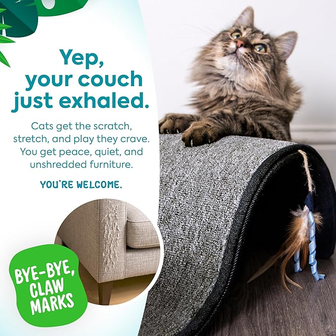 Petlinks Dream Curl Carpet Cat Scratcher, Dual-Surface Cat Scratching Post - Image 4
