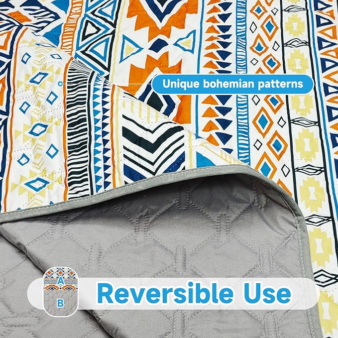 Waterproof Dog Blanket, Bohemian Dog Bed Cover Pet Blanket, Reversible Sofa - Image 5