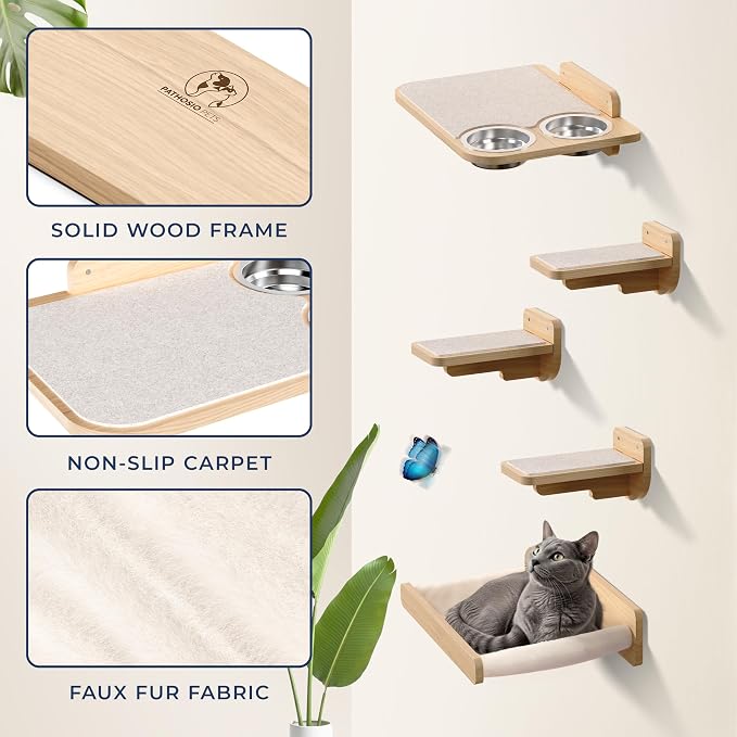 Space-Saving Cat Wall Shelves – Interactive Cat Wall Climber - Image 4