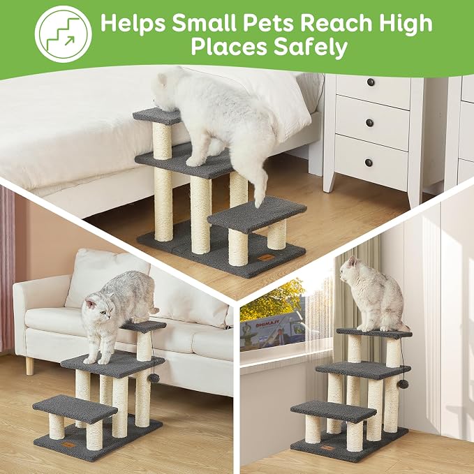 Pawque Dog Stairs & Cat Scratching Post Pet Steps - Image 3