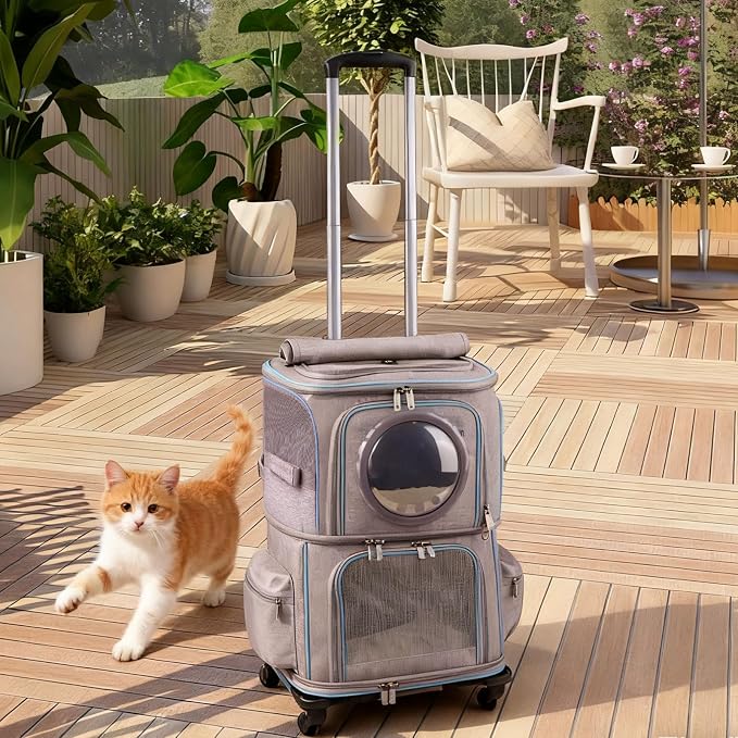 2-in-1 Pet Carrier Backpack for Two Cats or One Dog - Image 7