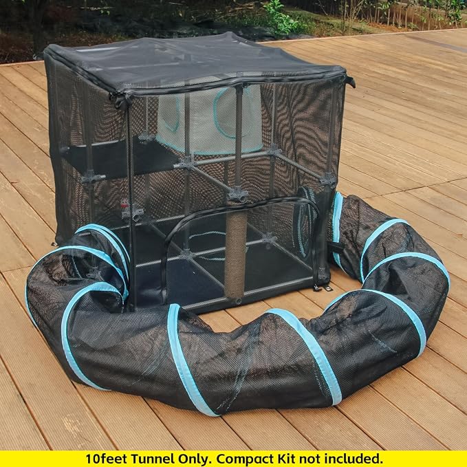 INTURN Cat Furniture Tent for Indoor and Outdoor Playpen Portable Cat Tunnels - Image 4