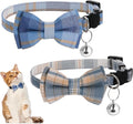 2Pcs Cat Collar Breakaway, Cute Plaid Cats Collar by Unknown