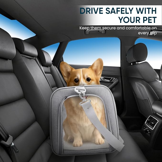 Pet Travel Carrier Bag – Airline Approved Soft-Sided Dog & Cat Carrier - Image 6