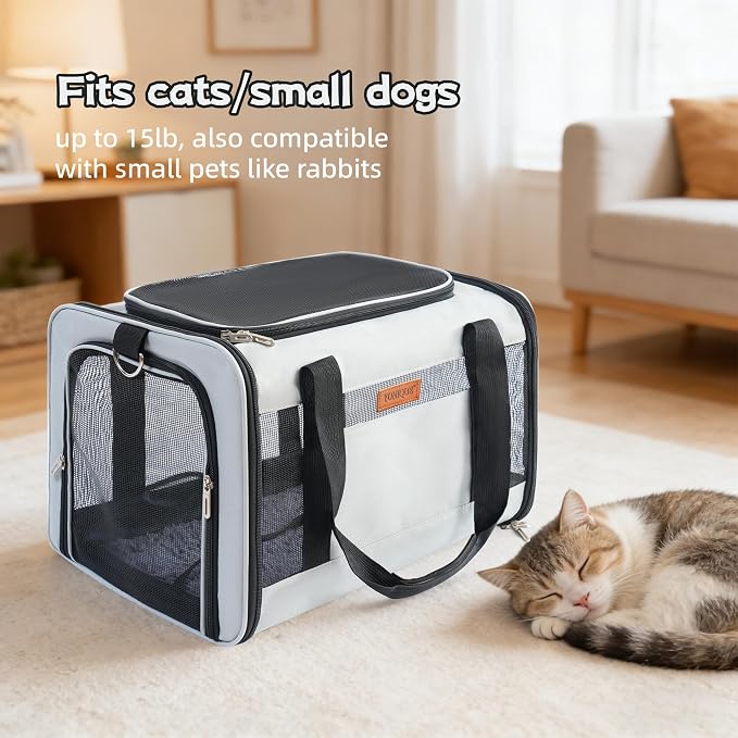 YUNIQUE Soft-Sided Cat & Dog Carrier - Image 5