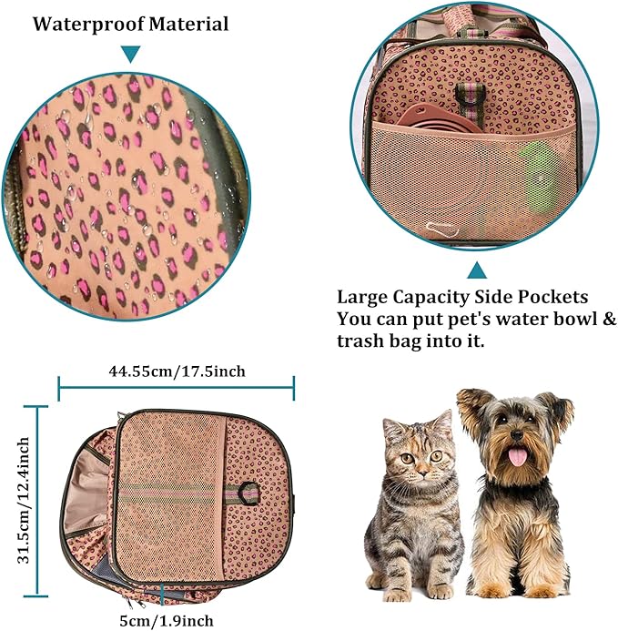 Soft-Sided Kennel Pet Carrier for Small Dogs, Airline Approved Cat Carriers Dog - Image 5
