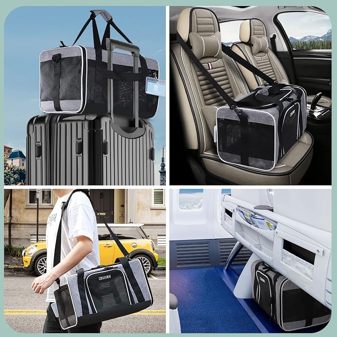 Petskd Pet Carrier 17x11x10.5 Delta American United Airline Approved, Pet - Image 8