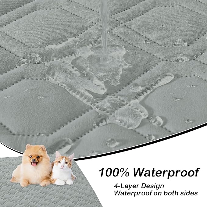 hyha Waterproof Dog Bed Blanket, Soft Pet Blankets, Waterproof Couch Cover - Image 2