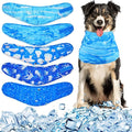 Talltalk 5 Pieces Dog Cooling Bandanas Neck Wraps Ice Scarf Pet Dog Cooling by Talltalk