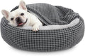 SIWA MARY Dog Bed with Attached Blanket by SIWAMARY