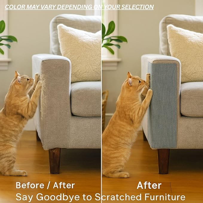 Cat Scratch Mat, 23.6’’ x 11.8’’ Cat Wall Corner Scratcher, Versatile - Image 3