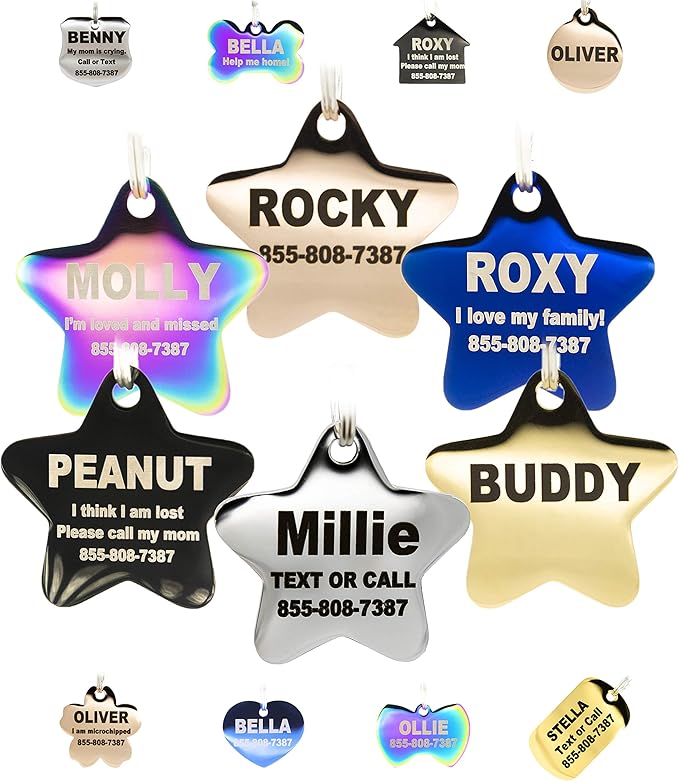 Engraved Dog Tags Personalized by PetANTastic