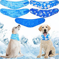 Talltalk 5 Pieces Dog Cooling Bandanas Neck Wraps Ice Scarf Pet Dog Cooling by Talltalk