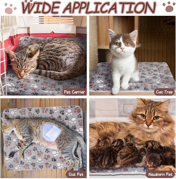 VitalCozy 2 Pack Self Warming Cat Mat Self Heating Pad Bed Reversible Machine - Image 5