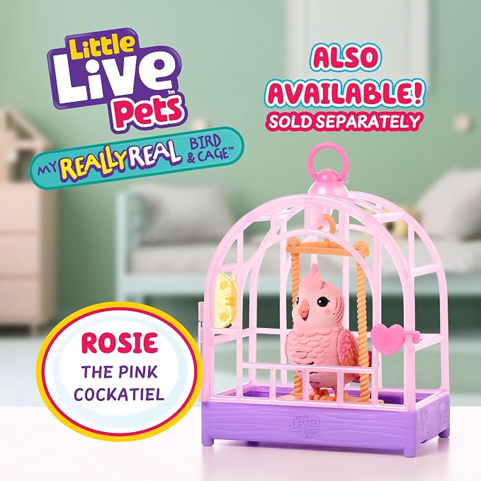 Little Live Pets My Really Real Talking Bird Toy & Cage - Image 6