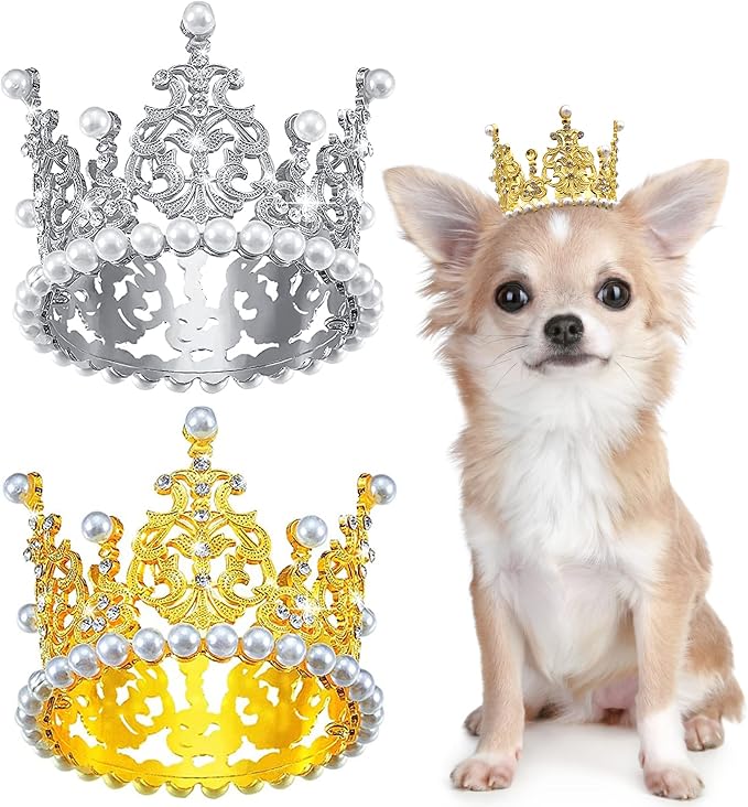PET SHOW 2pcs Medium Dog Crown Headband Puppies Cat Hat by PETSHOW