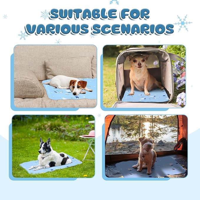 Nuanchu Dog Stroller Cooling Mat Waterproof Outdoor Pet Cooling Mat Washable - Image 6