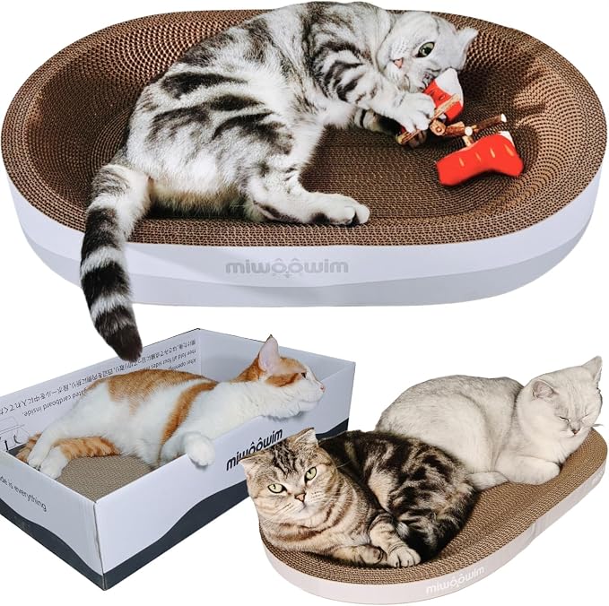 3PCS 23.6 Inch Extra Large Cat Scratcher Bed, Big Cats Box - Image 6