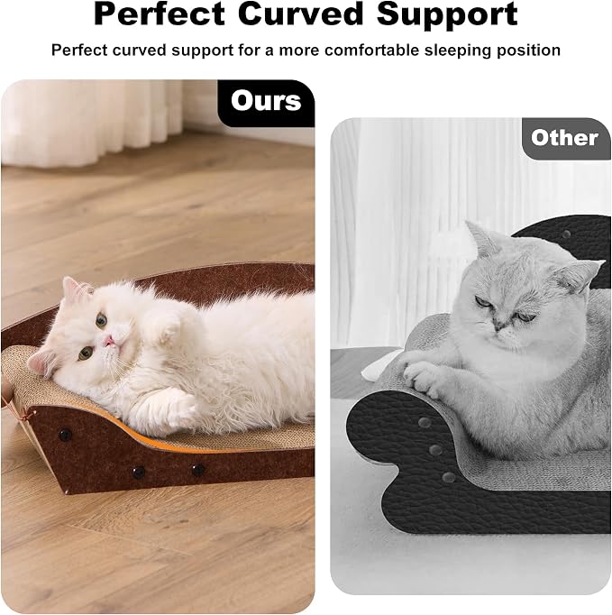 26'' Cardboard Cat Scratcher Bed - Image 4