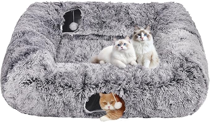 Extra Large Cat Tunnel Bed, 4 Ways Tunnels by Unknown