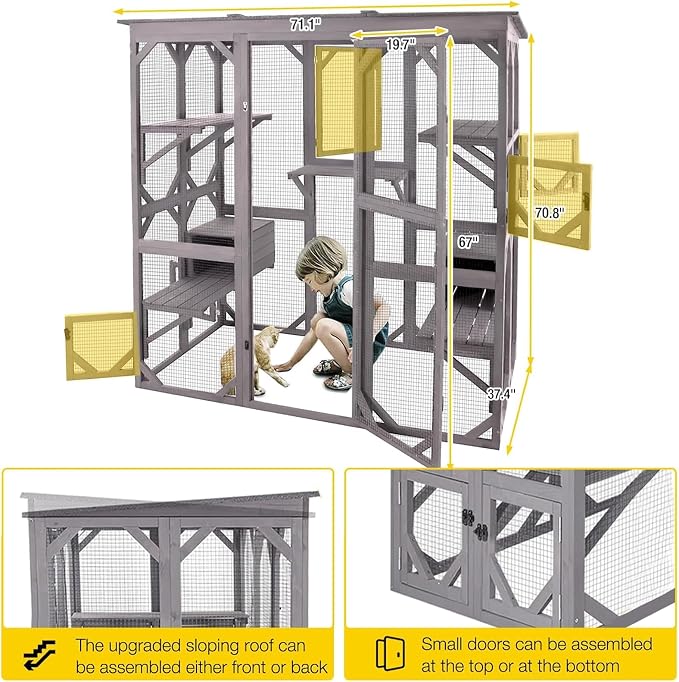 Aivituvin Catio Outdoor Cat Enclosure - Image 7