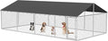 Petonly Outdoor Dog Enclosure Heavy Duty Dog Kennel House Mesh Dog Big Cage Pet by Petony