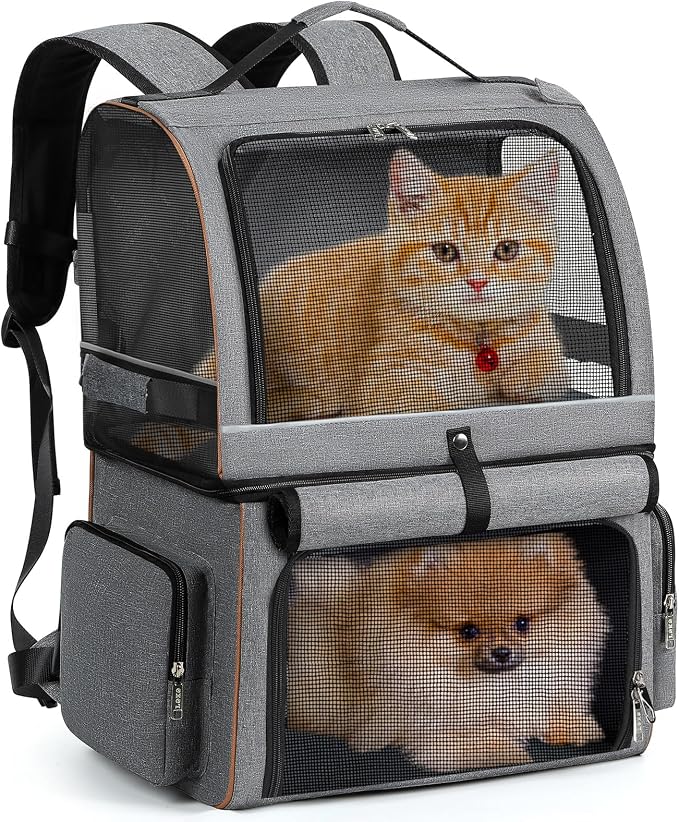 Lekebobor Double Cat Backpack Carrier by LEKEBOBOR
