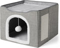 Amazon Basics Cat House 1 Story, Foldable Cat Condo by AmazonBasics
